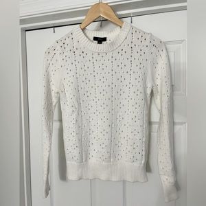 Brand new without tags white J Crew sweater